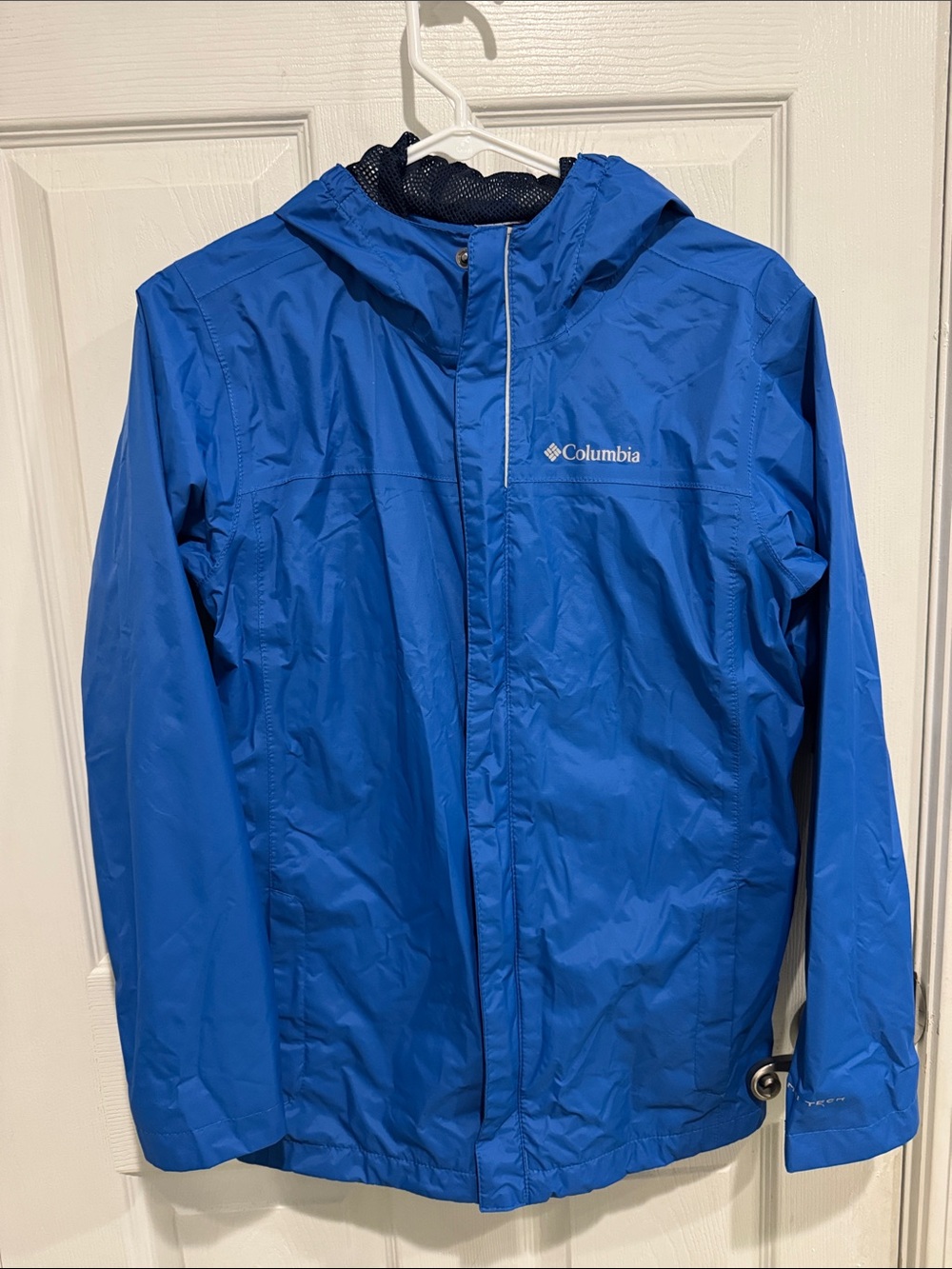 Columbia Kids Royal Blue Hooded Rain Jacket